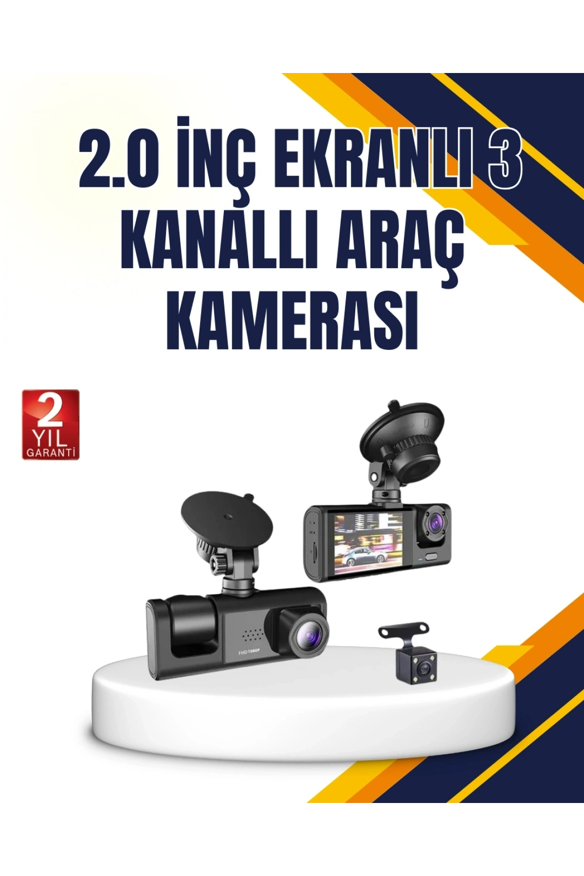 Araç İçi Kamera Seti | 170° Geniş Açı, Hareket Algılama ve Park Koruma