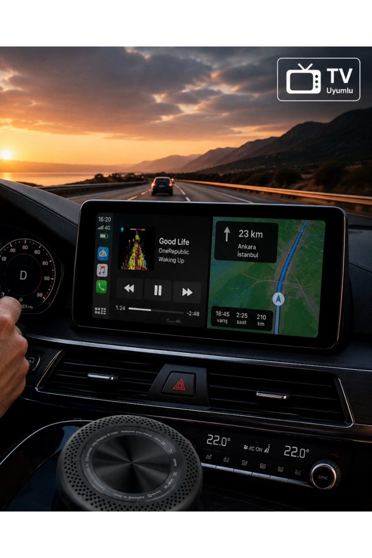 Araç ve TV Uyumlu CarPlay Box 4GB RAM 64GB Hafıza HDMI Android Sistem