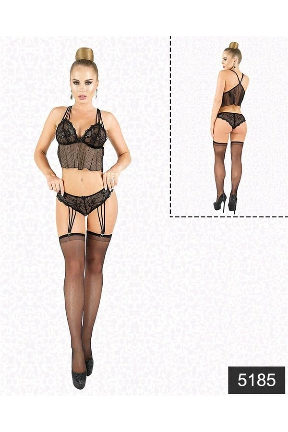 Arias Closet Jartiyerli Büstiyer Set