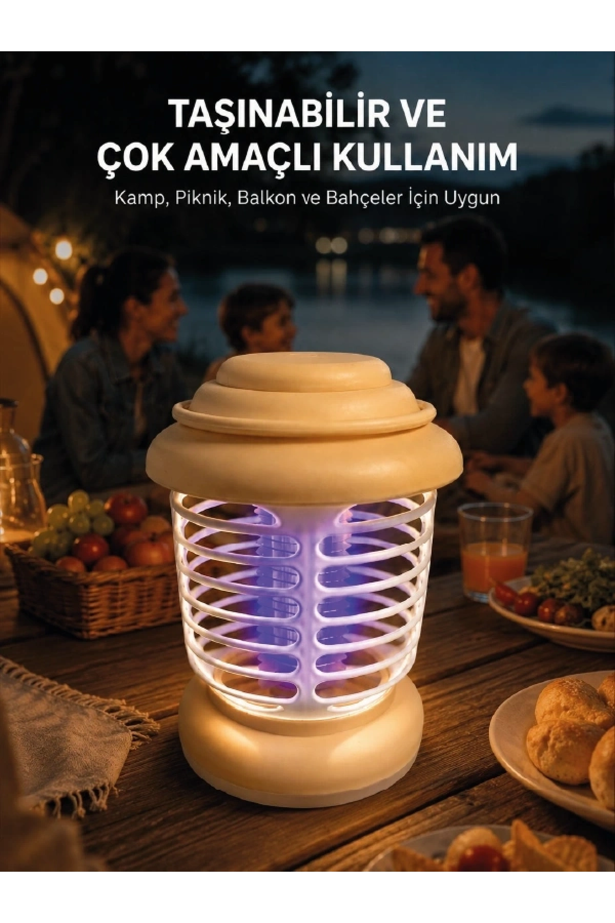 Askılı Tasarıma Sahip LED Aydınlatmalı Sinek Kovucu
