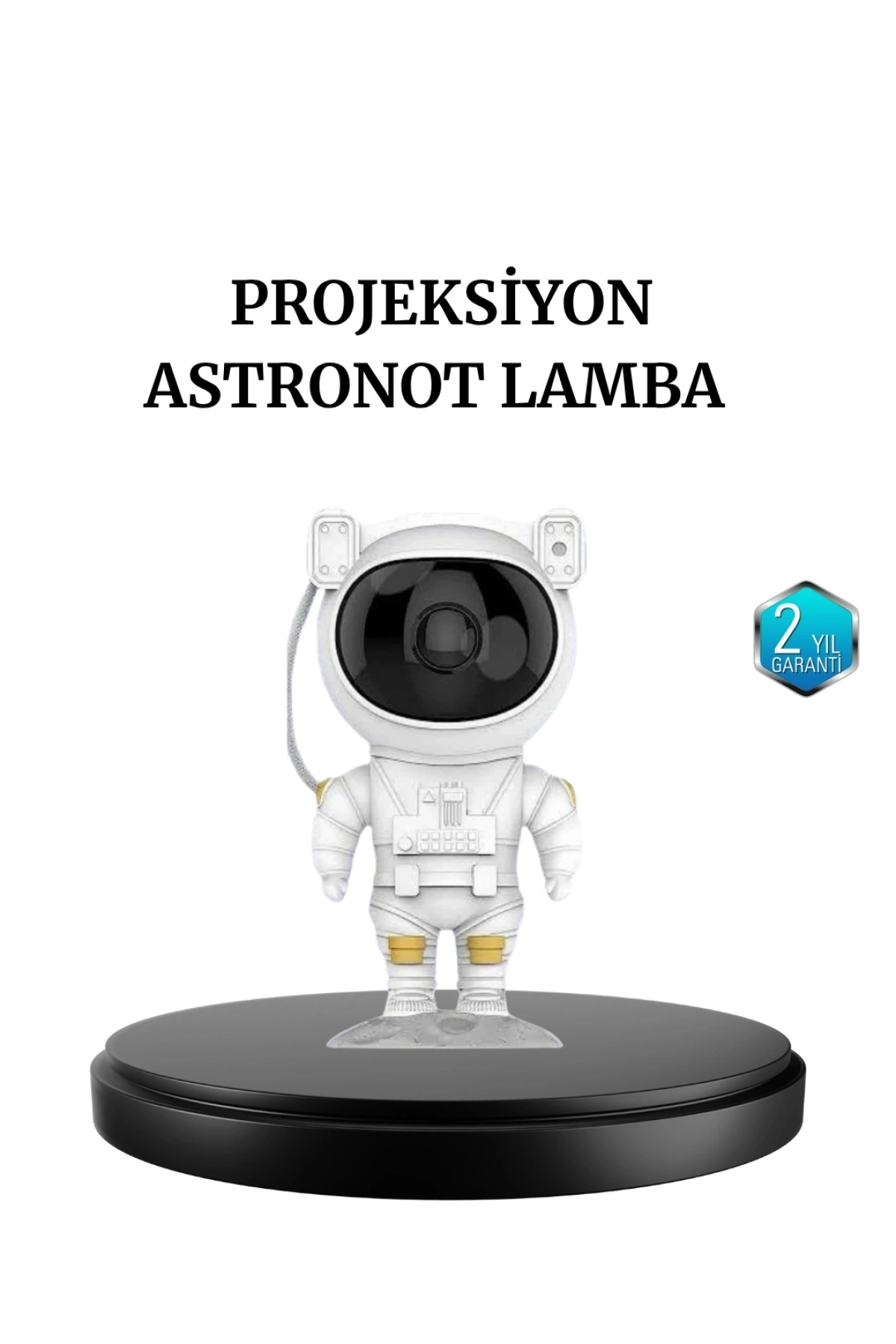 Astronot Projeksiyon Lambası Bluetooth Müzikli ve Uzaktan Kumandalı