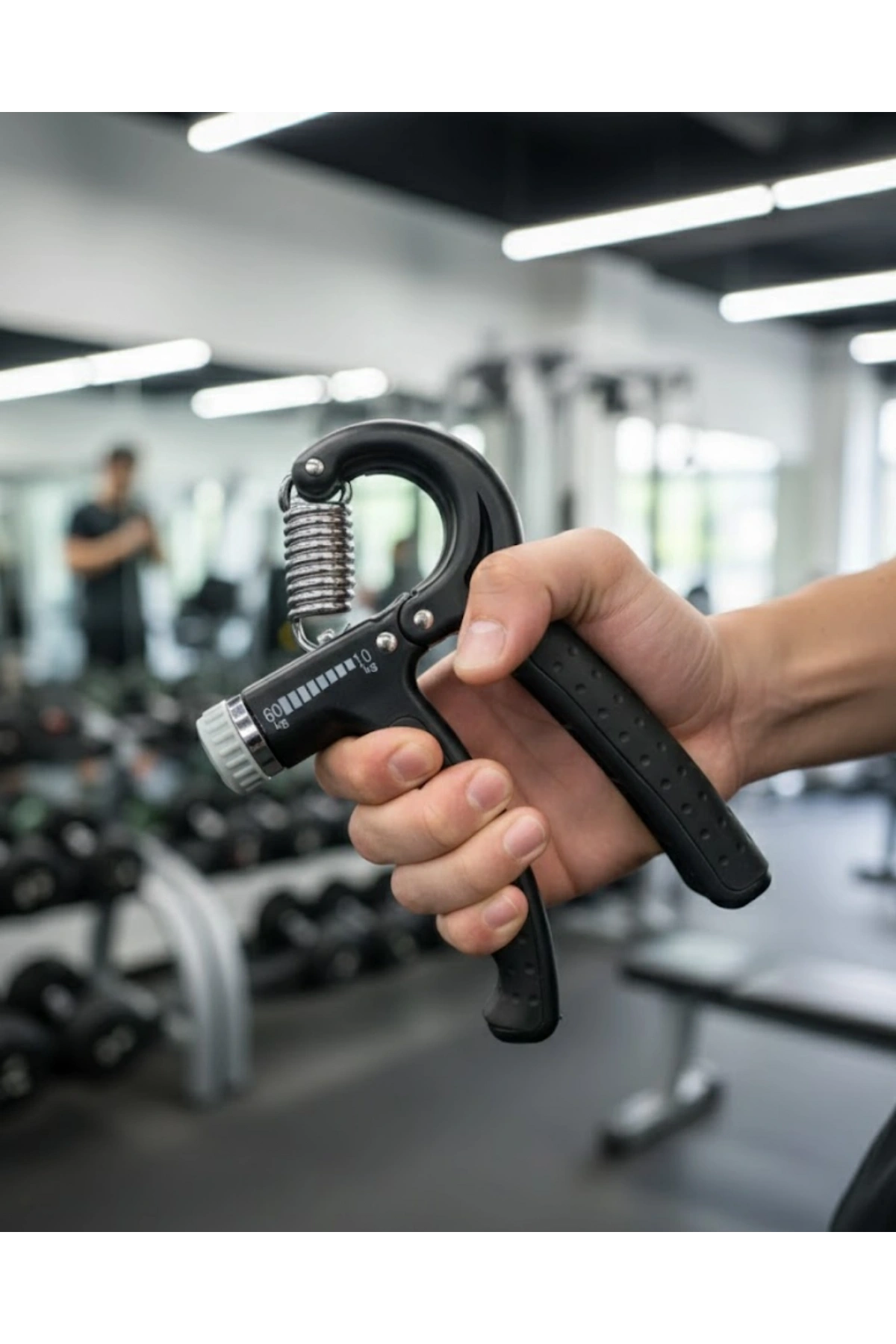 Ayarlanabilir El Yayı Sayaçlı Paslanmaz Çelik 5–60 Kg Direnç