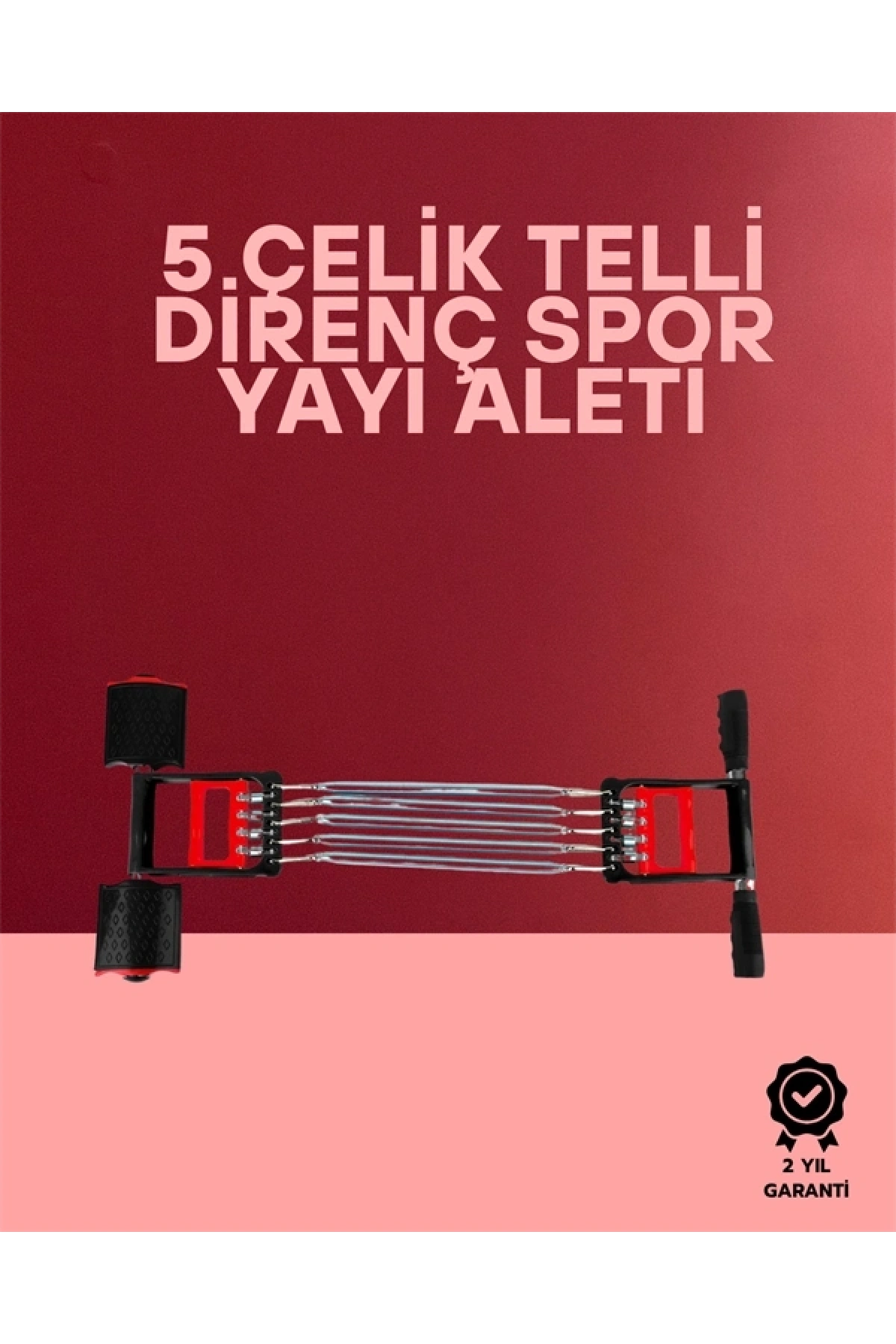 Ayarlanabilir Elastik Yaylı Ergonomik Tasarımlı Kas Güçlendirme Seti