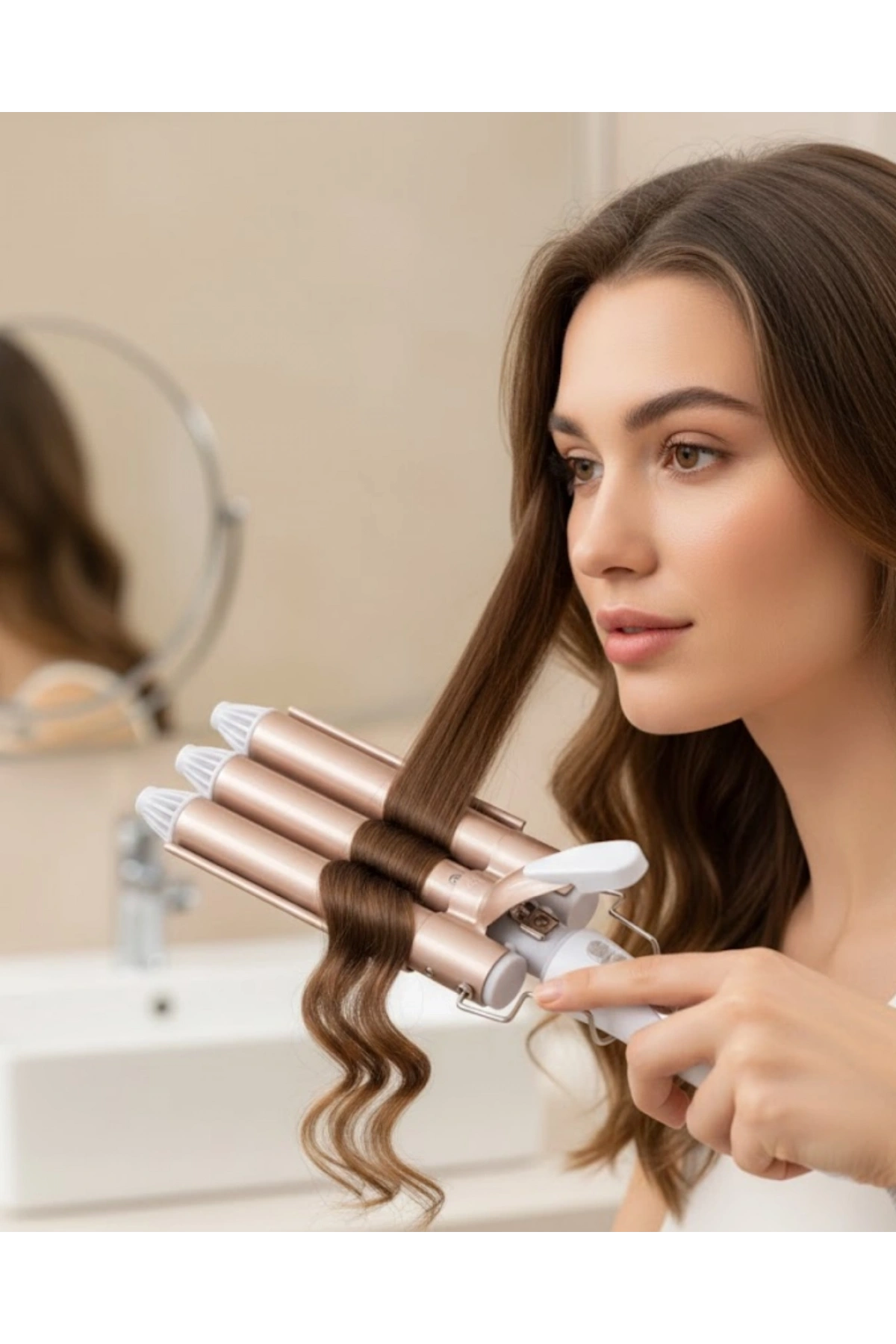 Ayarlanabilir Isılı Bukle Saç Maşası