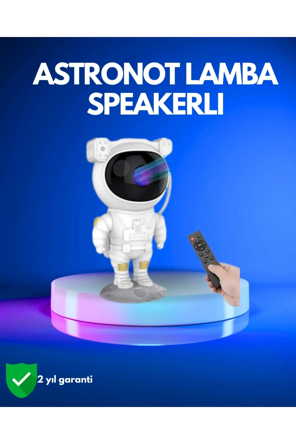 Ayarlanabilir Parlaklık ve Zamanlayıcı Modlu Astronot Lamba