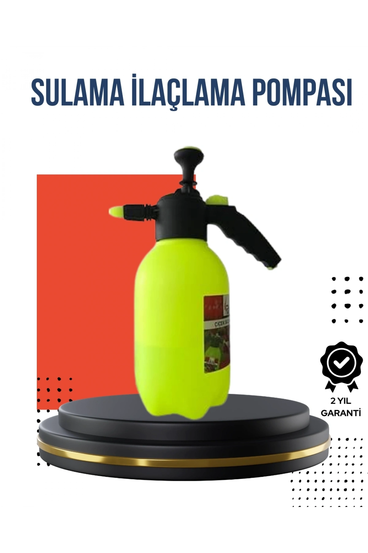 Ayarlı Nozullu 2L Basınçlı El Püskürtücü Jant Cam Temizlik Cila İçin