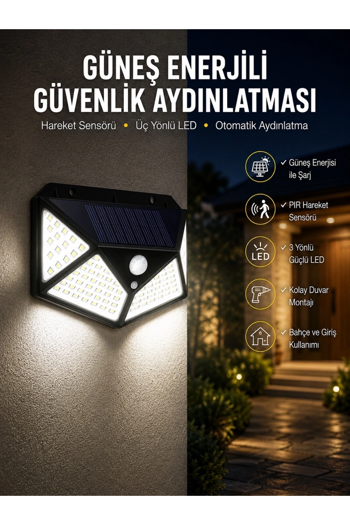 Bahçe Balkon ve Teras Aydınlatma Led Işık