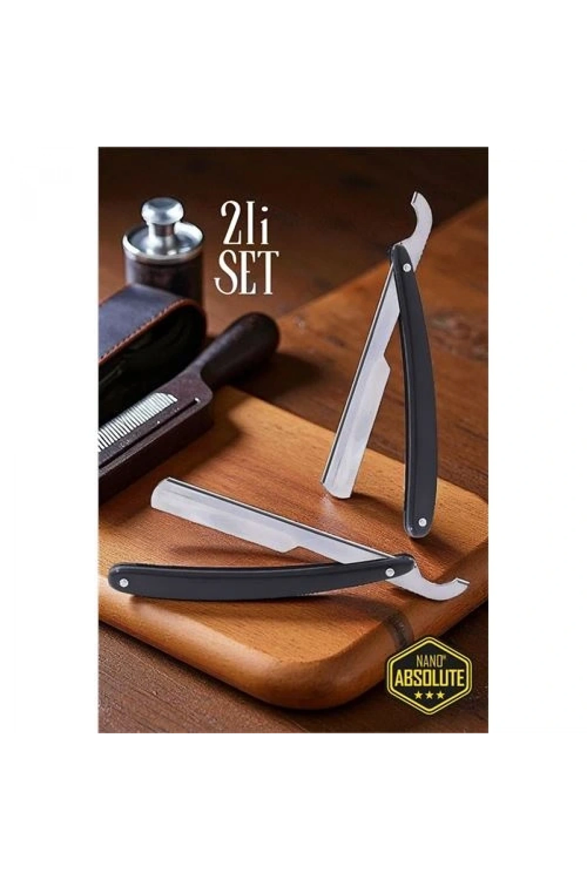 Berber Usturası - 2 adet Türk Tipi Berber Tıraş Usturası