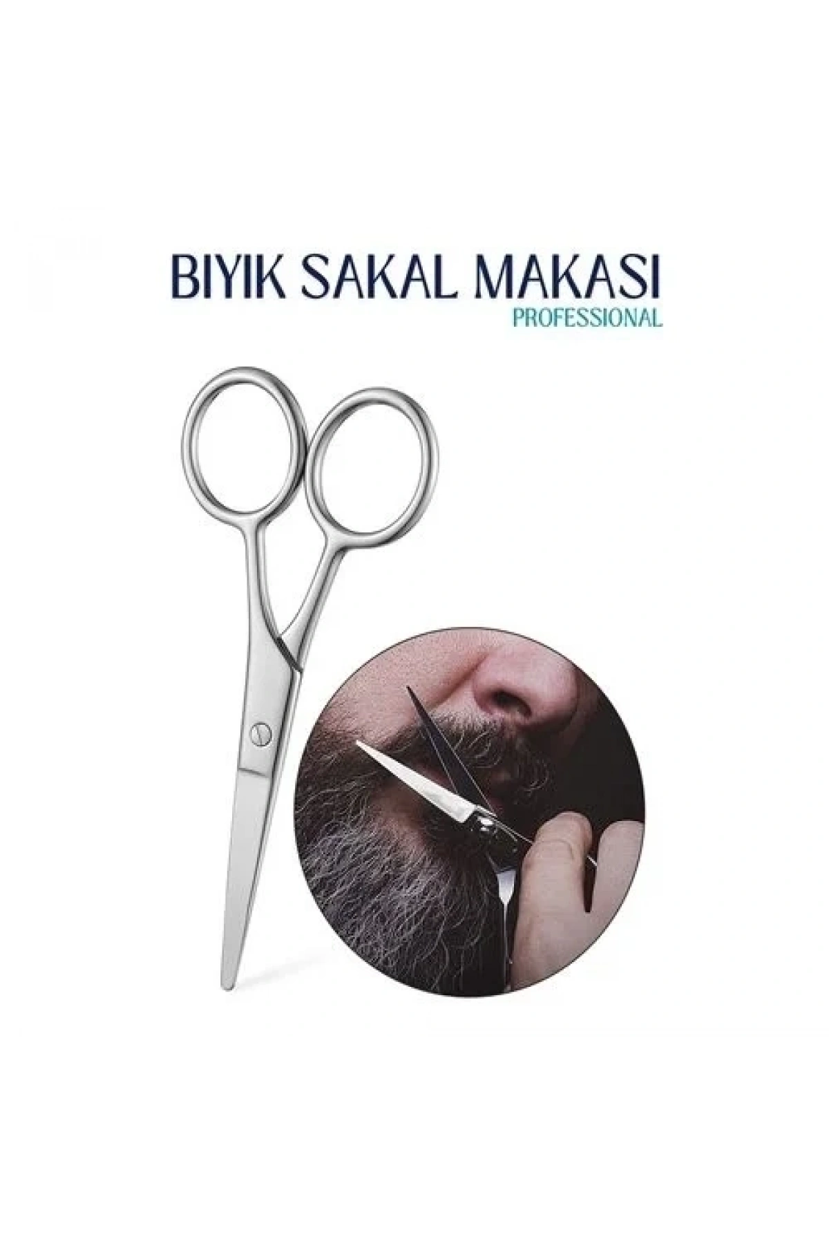 Bıyık Sakal Düzeltme Makası 12 Cm Biagio Bianchi Design