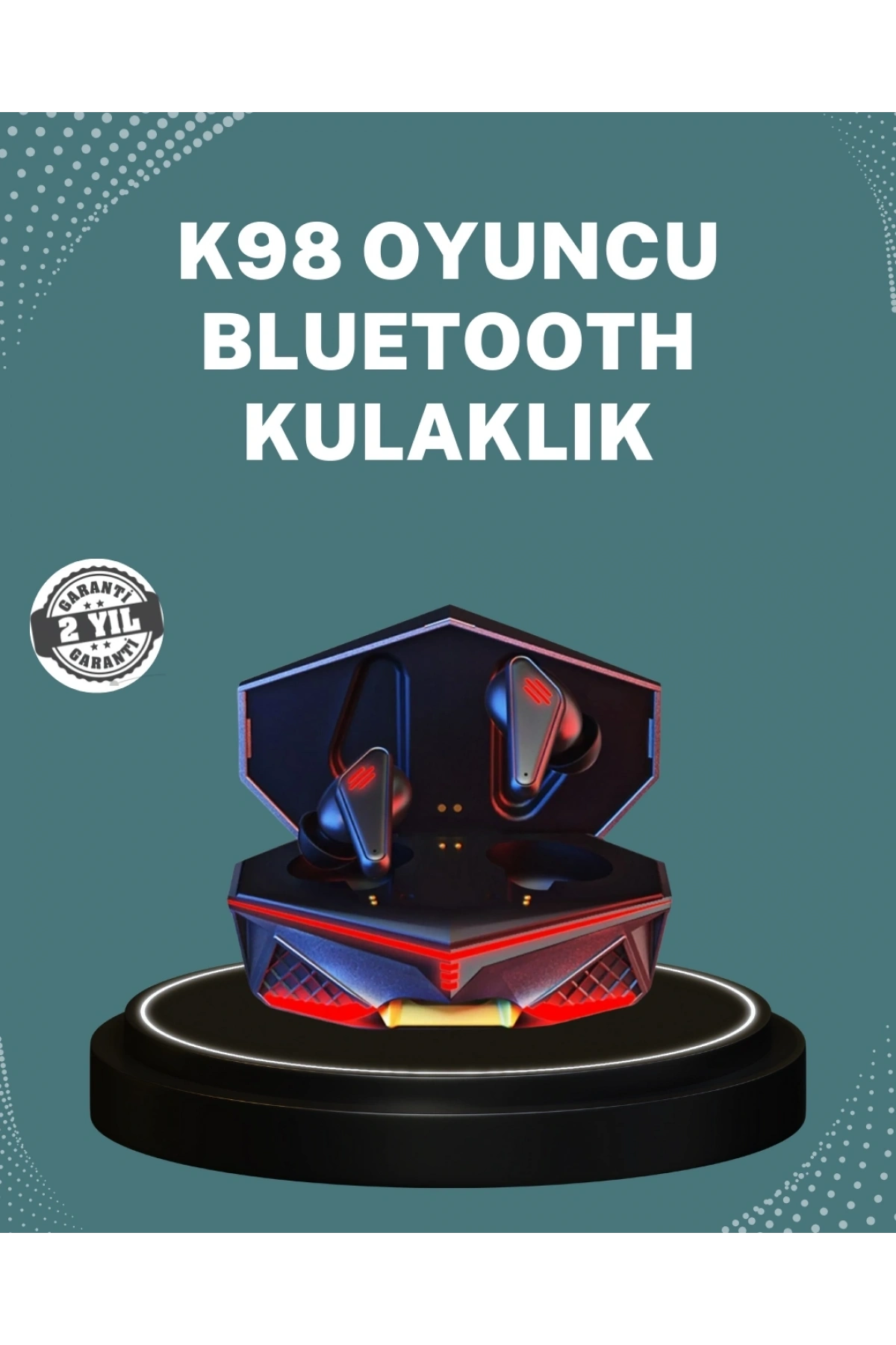 Bluetooth 5.0 Kablosuz Gaming Kulaklık Ergonomik Tasarım