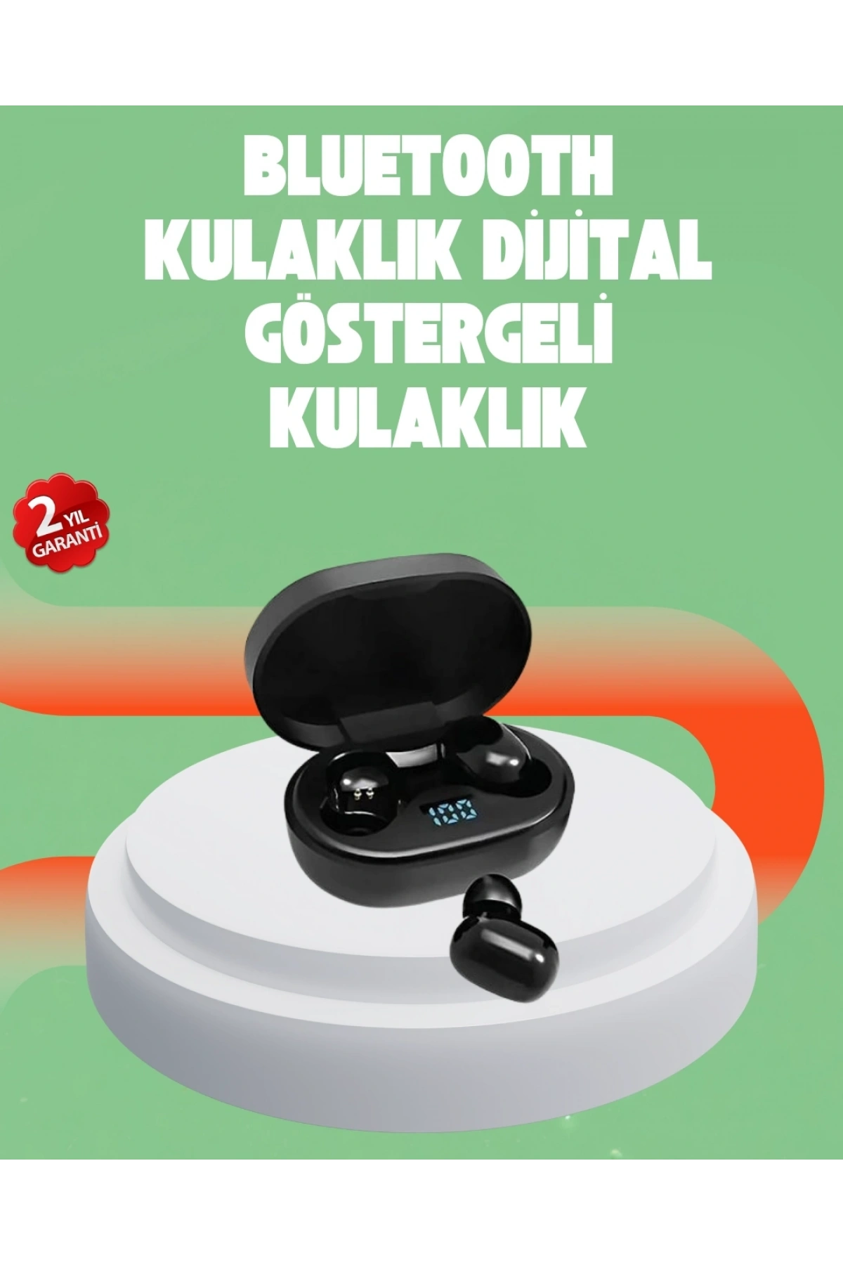 Bluetooth 5.0 Kulaklık – LED Ekranlı Şarj Kutusu