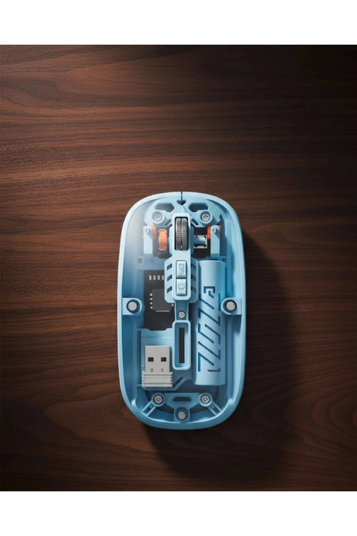 Bluetooth 5.2 Destekli Mavi Pilli Kablosuz Mouse