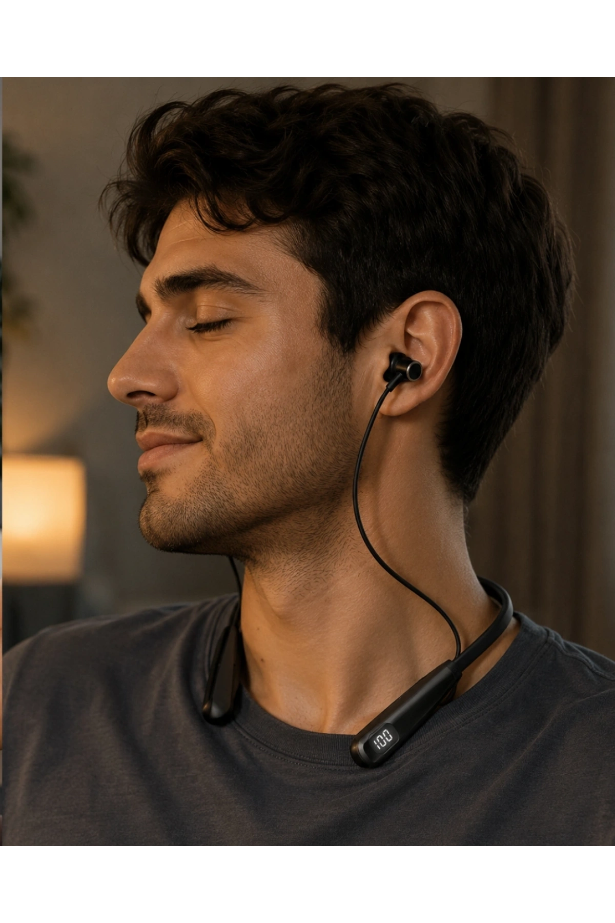 Bluetooth 5.3 Boyun Askılı Kulaklık Düşük Gecikmeli Manyetik Tasarım