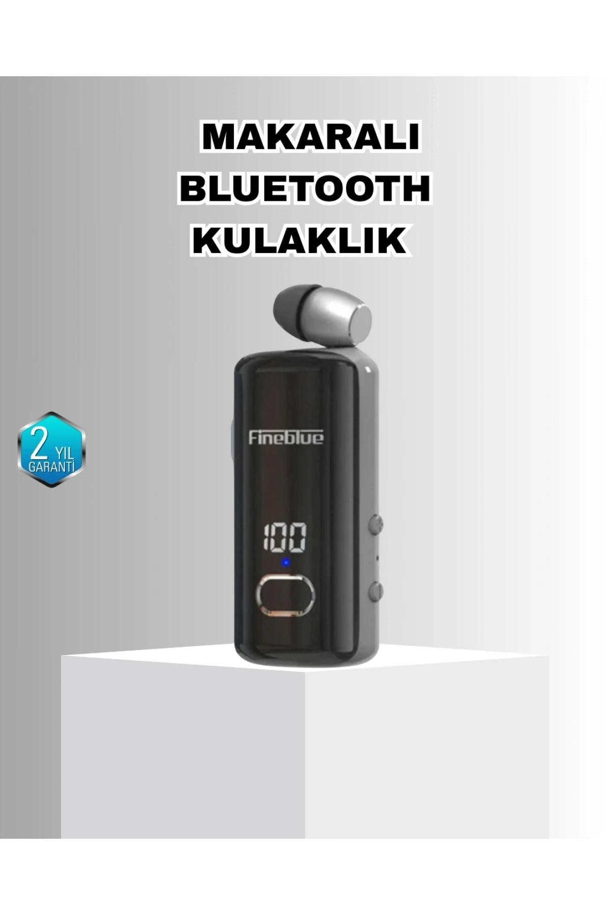 Bluetooth 5.3 Kablosuz Kulaklık Geri Çekilebilir Kablolu ve Ekranlı