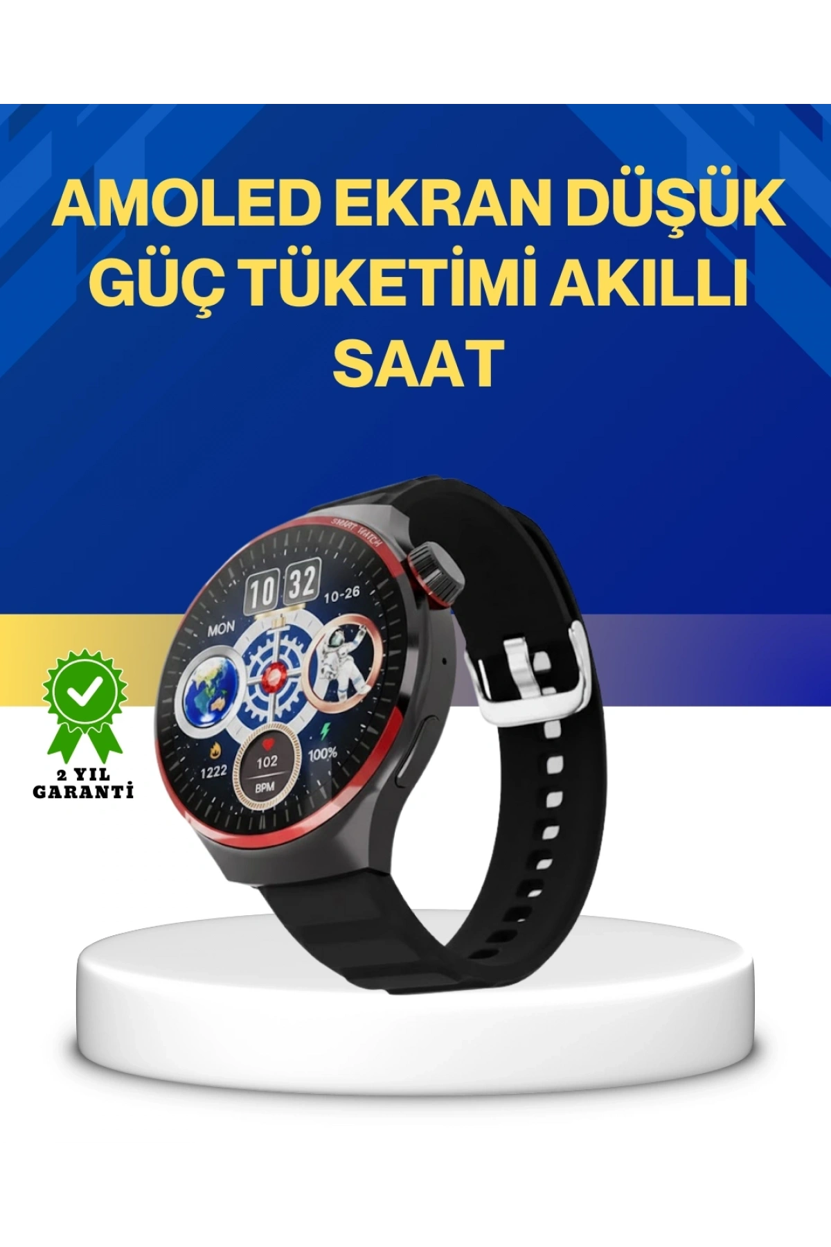 Bluetooth Arama Özellikli Akıllı Saat Suya Dayanıklı