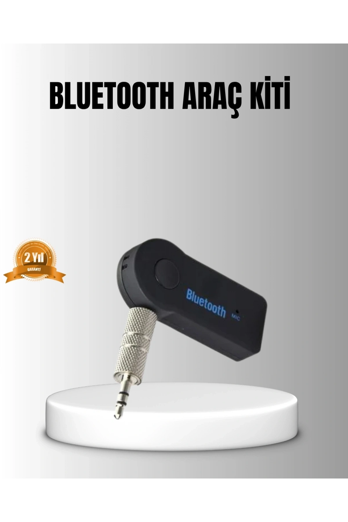 Bluetooth AUX Araç Kiti Eller Serbest Müzik Çalar Dahili Mikrofonlu