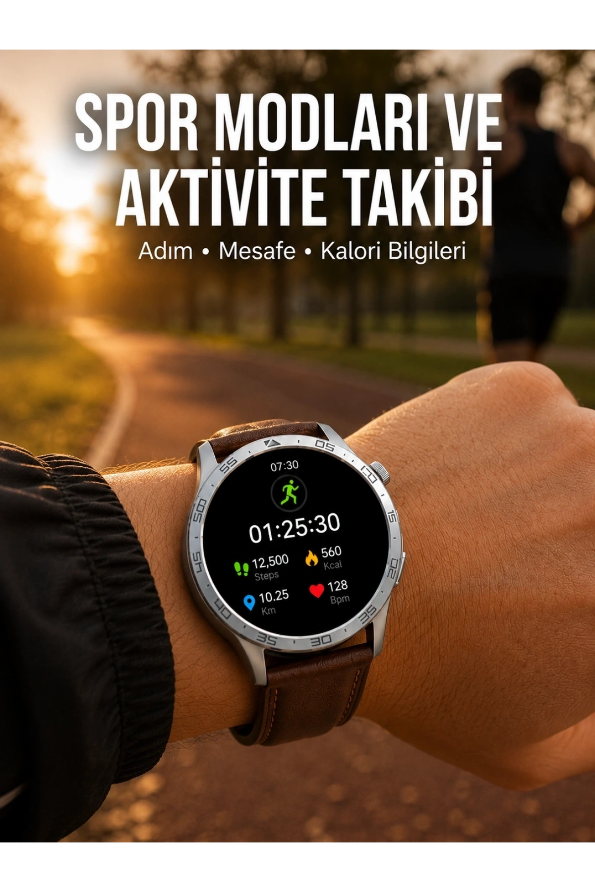 Bluetooth Bağlantılı Günlük Yaşam ve Spor Takip Akıllı Saati