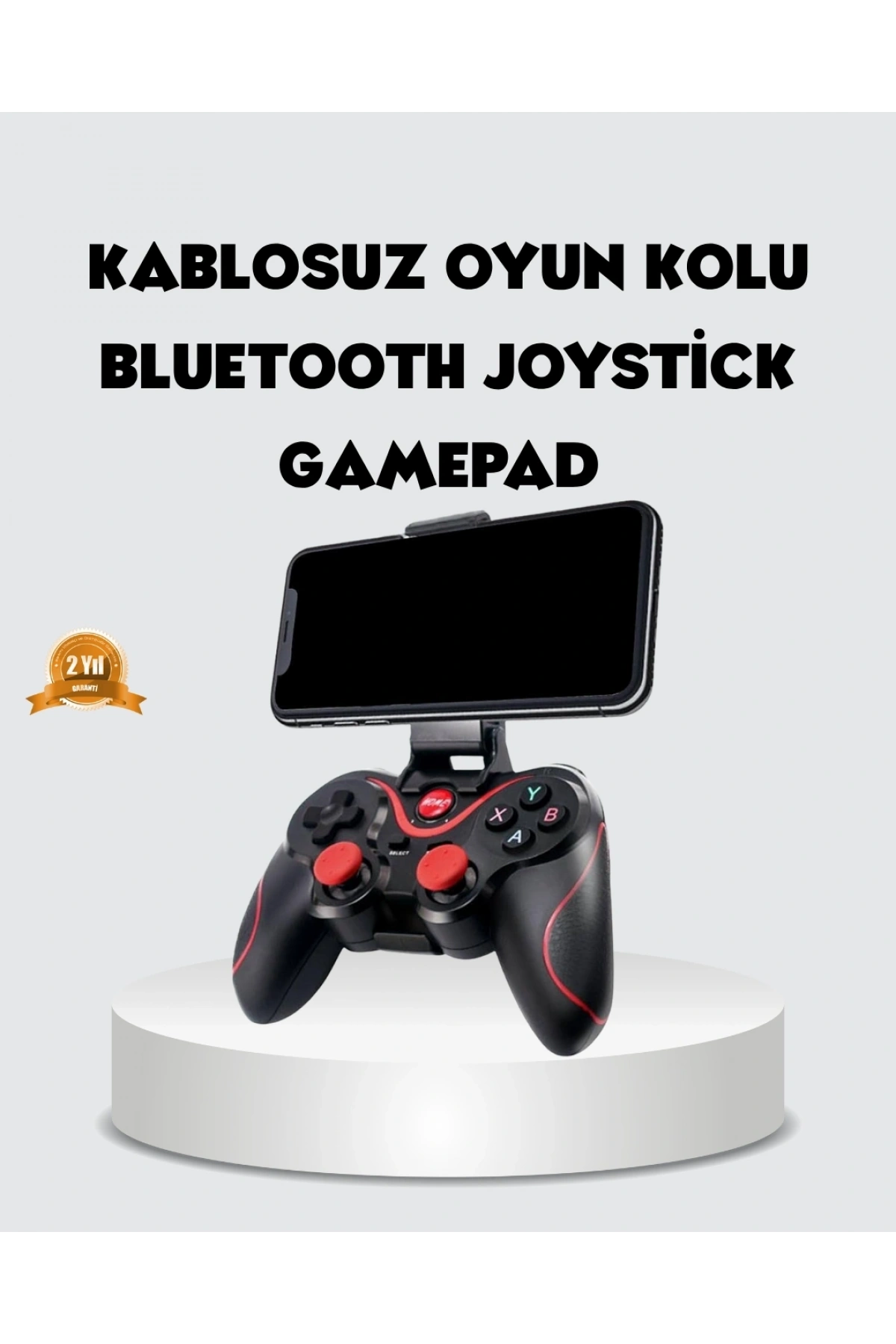 Bluetooth Gamepad Kablosuz Oyun Kumandası Tek Cihaz Destekli