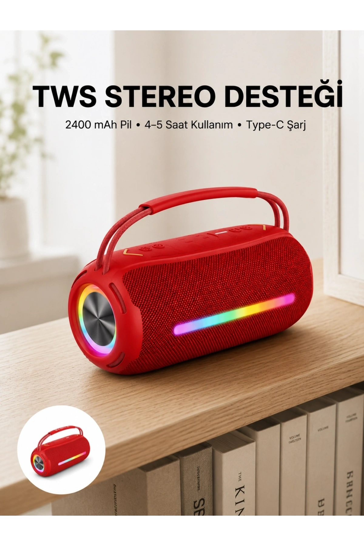 Bluetooth Kablosuz Hoparlör – Taşınabilir, Güçlü Ses