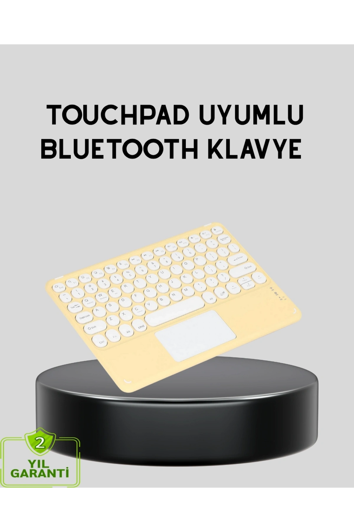 Bluetooth Kablosuz Klavye – İnce Slim Model, Tablet ve Akıllı TV Uyumlu, Sessiz Tuşlu Taşınabilir Klavye