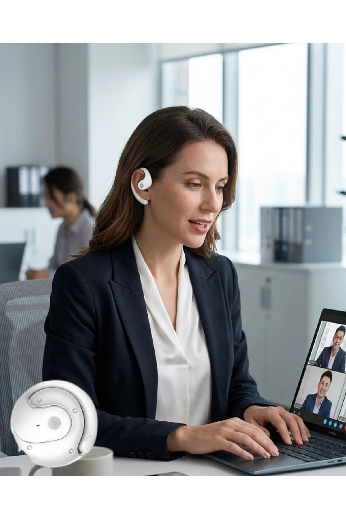 Bluetooth Kulaklık Çift Mikrofonlu Uzun Kullanım Süreli ve Hızlı Şarj Özellikli