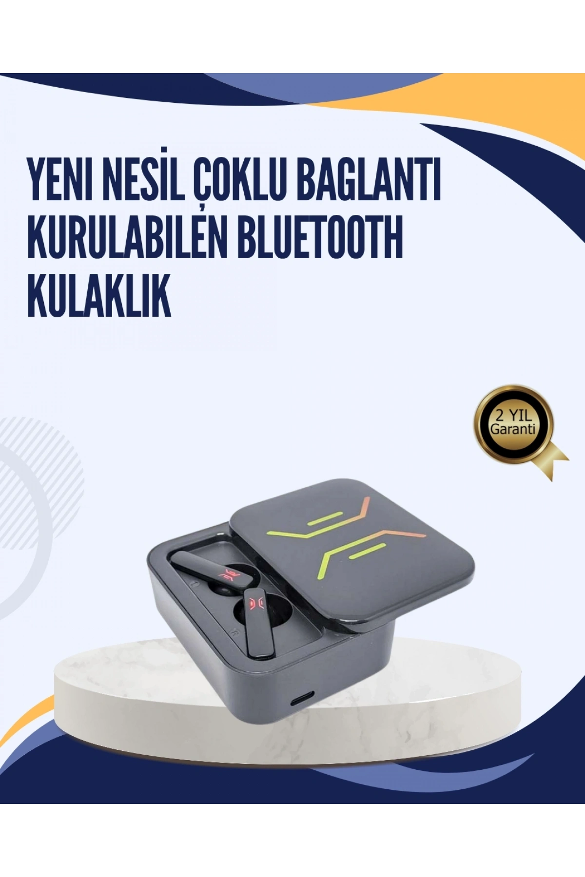 Bluetooth V5.0 TWS Kulaklık – 3 Saat Kesintisiz Kullanım