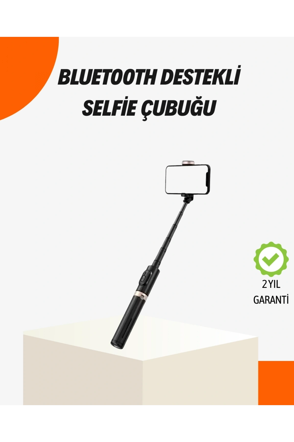 Bluetooth’lu Işıklı Selfie Çubuğu – Katlanabilir, 130 cm