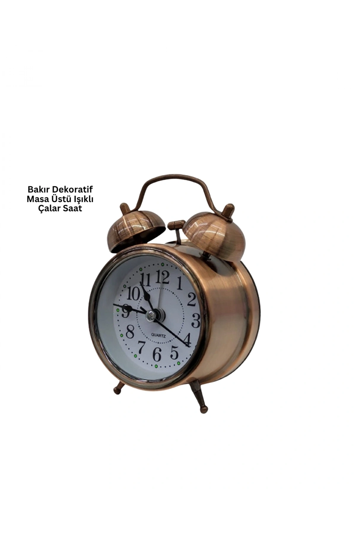 Bronz Metal Masa Saati