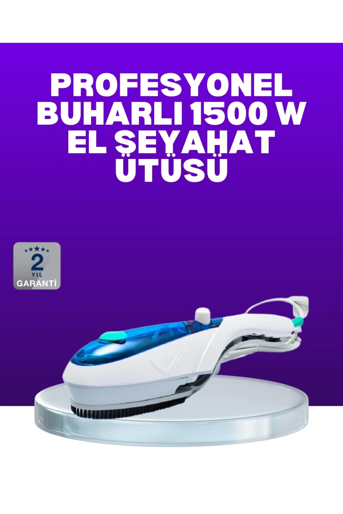 Buharlı Pratik Ütü Seyahat Tipi Kırışıklık Giderici