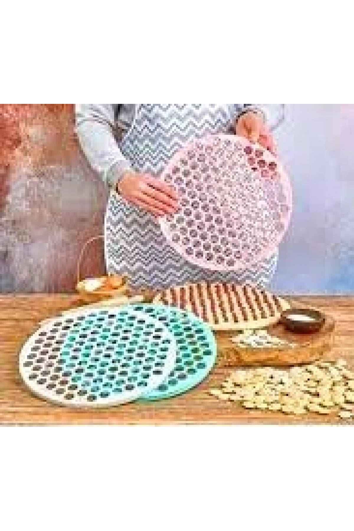 BÜYÜK - 32CM MANTI KALIBI PLASTİK (5047)