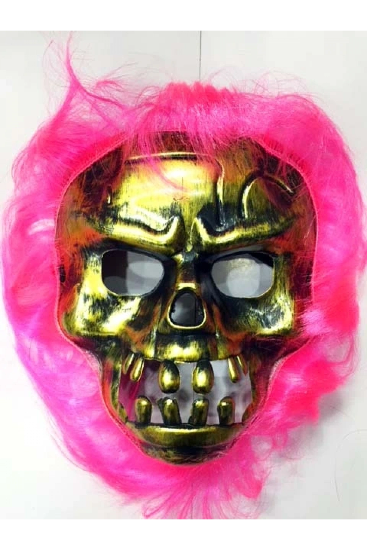 Cadılar Bayramı Pembe Saçlı Maske (5047)