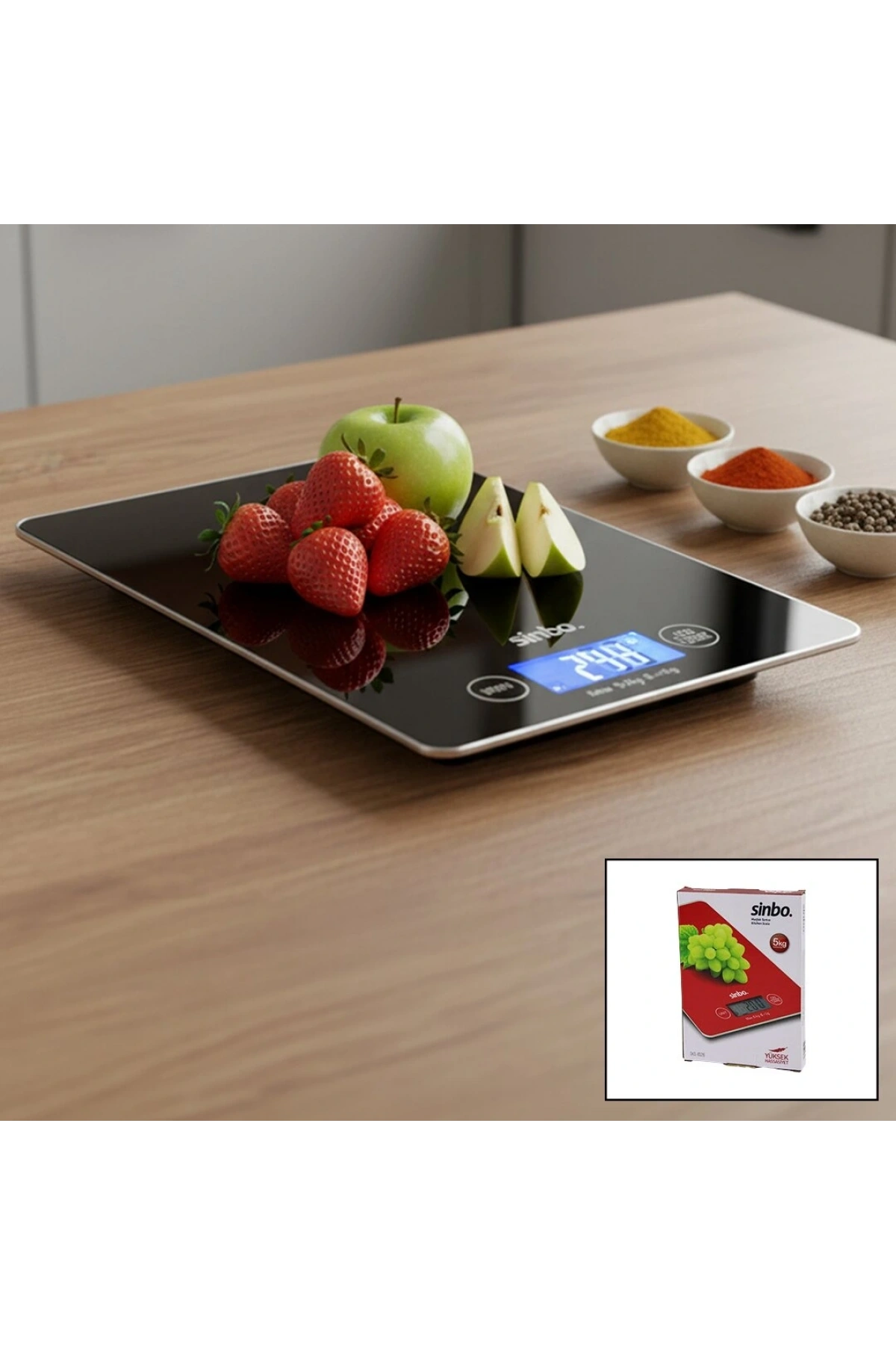 CAM MUTFAK TARTISI TERAZİ LCD EKRAN 5KG/1GR PİLLİ=CR2032 GR/OZ/ML/IB ÖLÇÜM SKS-4526 (5047)