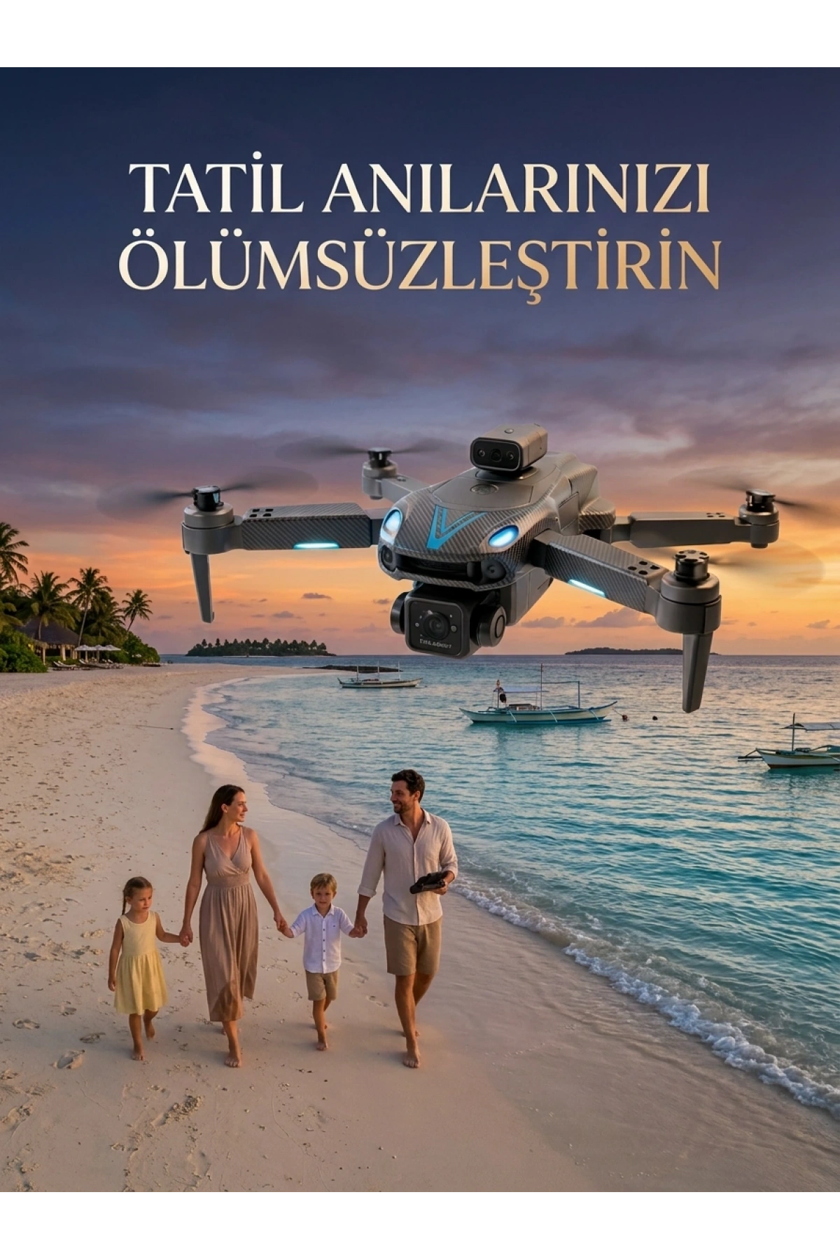 Canlı Görüntü Aktarımlı Katlanabilir Kamera Dron
