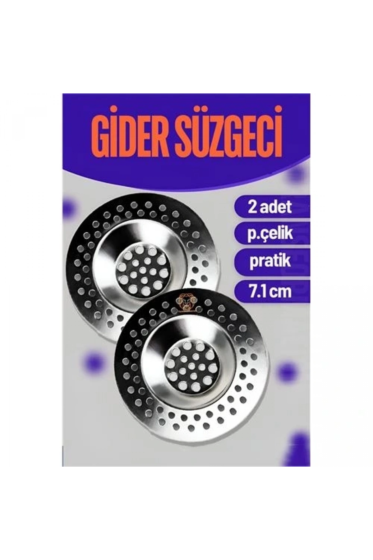 Çelik Lavabo Süzgeci 2 ADET