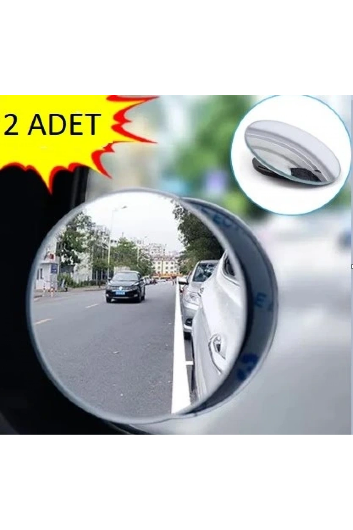 Çerçevesiz  Ayarlanabilir Kör Nokta Aynası 2 li (5047)