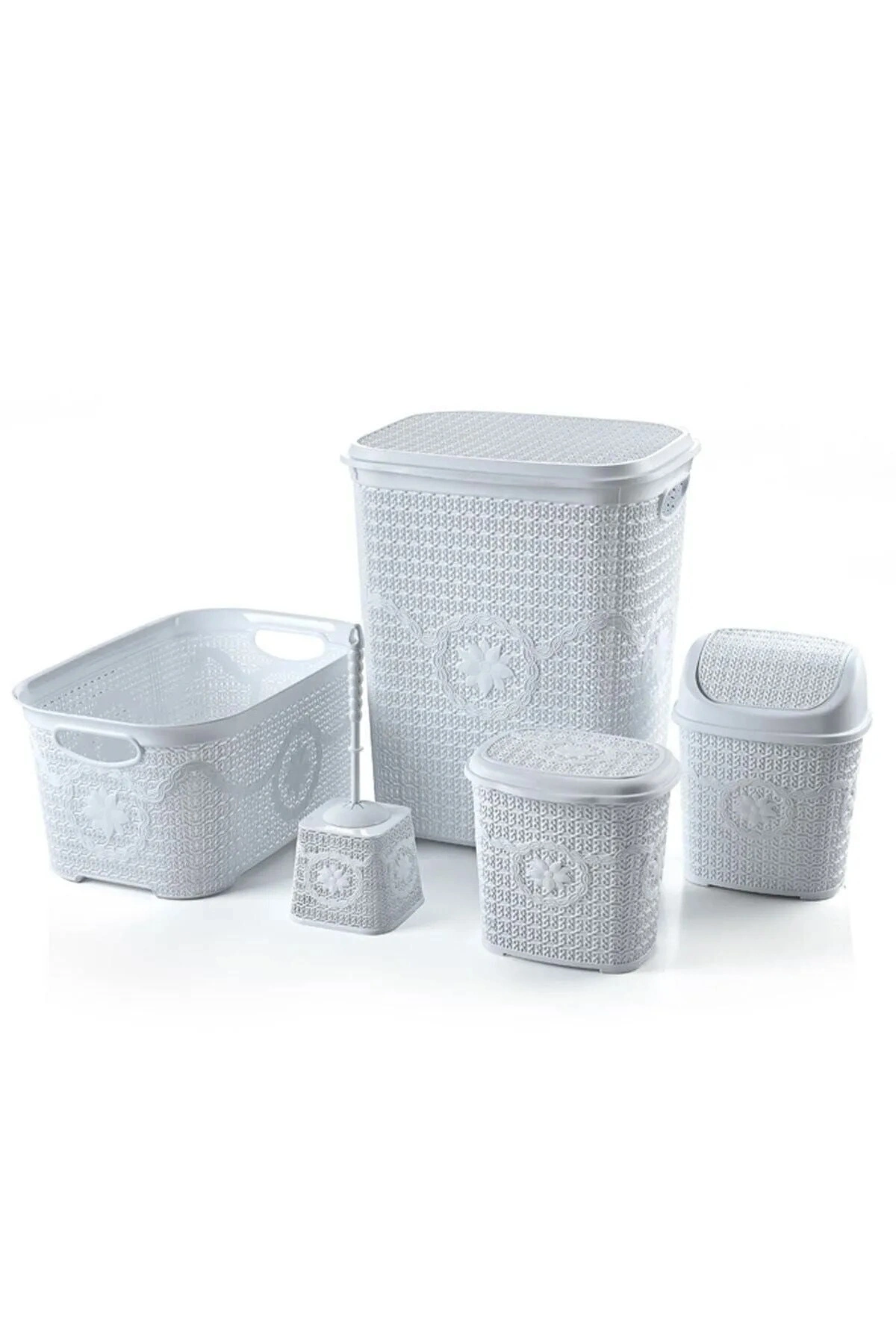 Çeyiz Seti Rattan 5 Parça Örgülü Çeyiz Seti