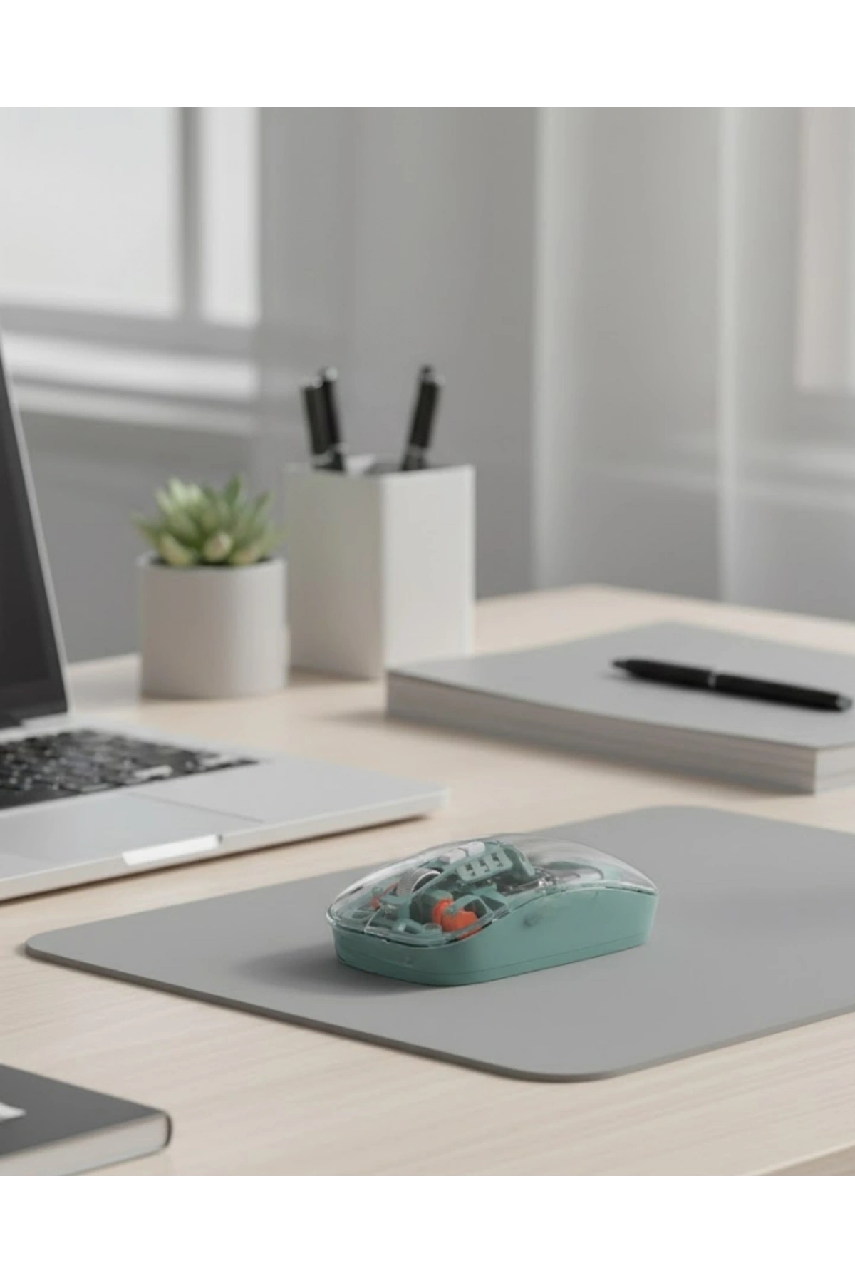 Çift Mod Bağlantılı Kablosuz Mouse Bluetooth ve USB Alıcılı