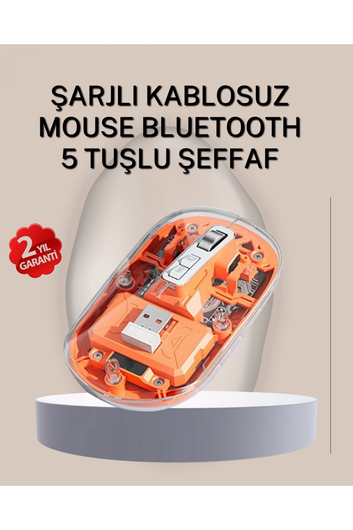 Çift Modlu Fare – USB Alıcılı ve Bluetooth Bağlantılı