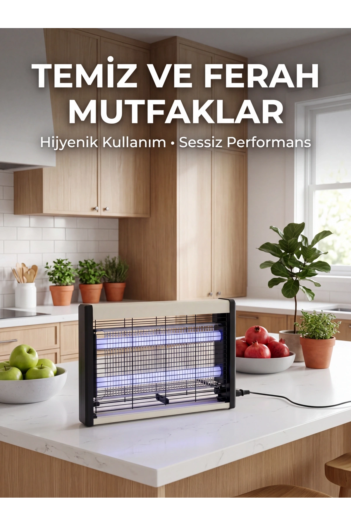 Çift UV Işıklı Elektrikli Sinek Öldürücü