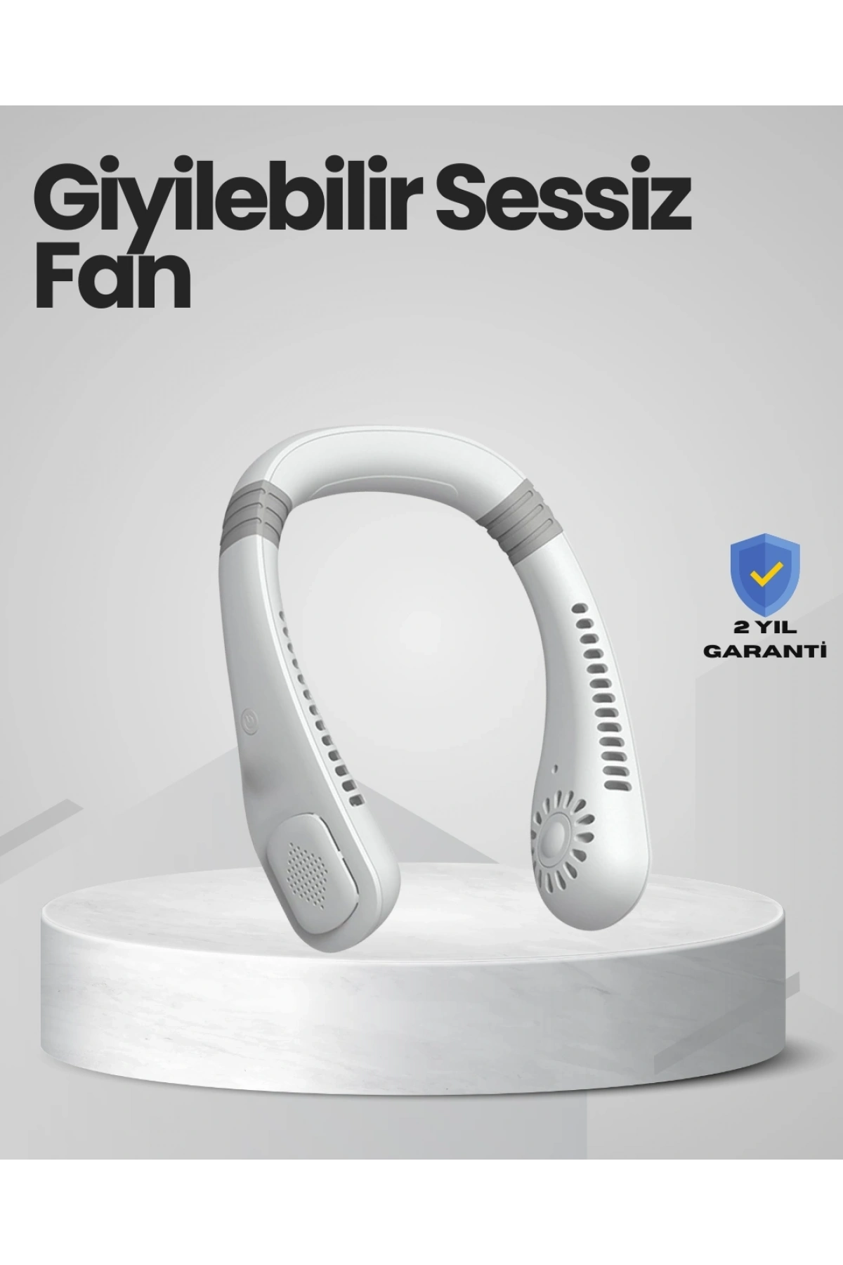 Çocuk ve Yetişkinler İçin Güvenli Şarjlı Boyun Fanı