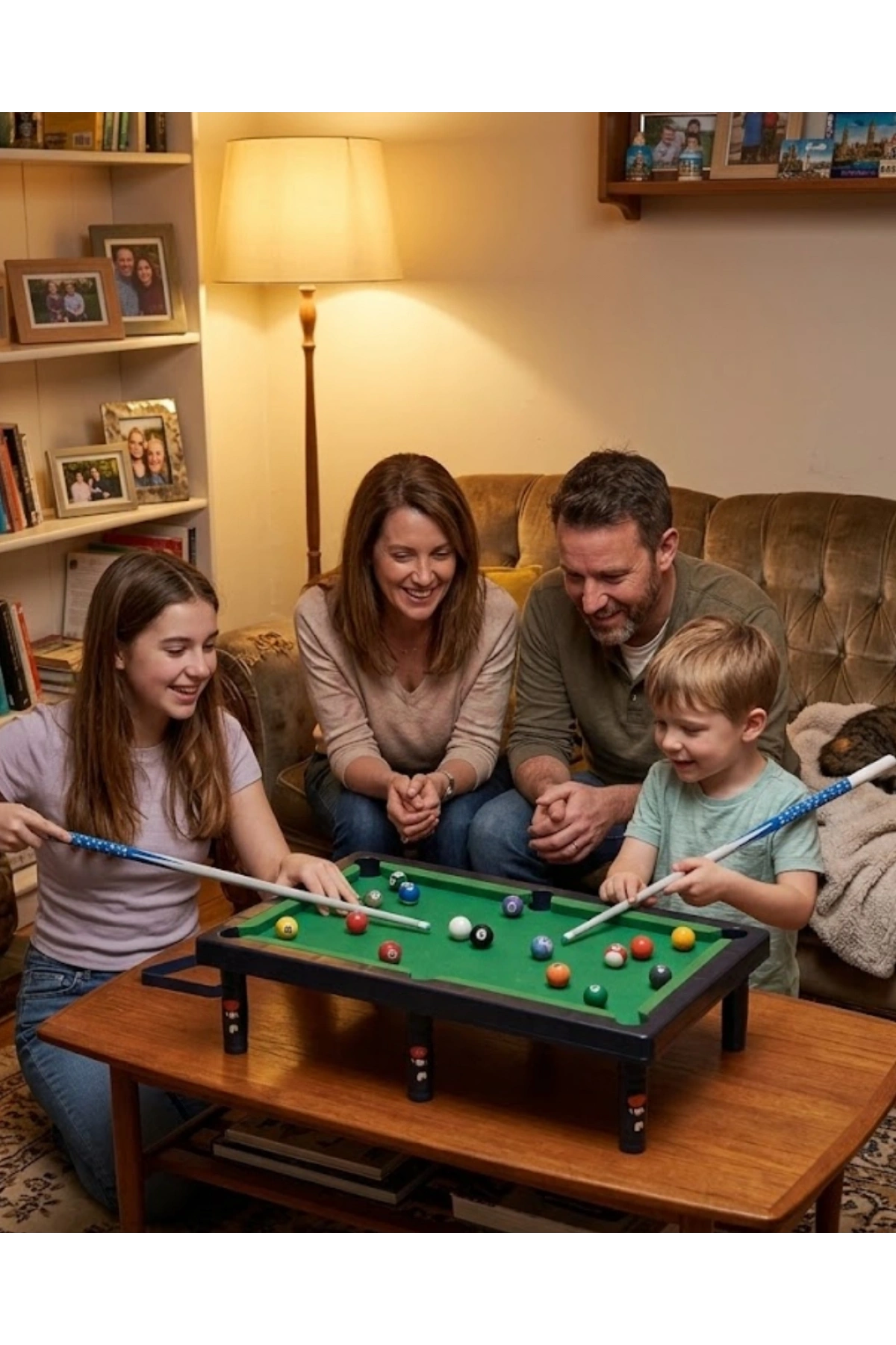 Çocuklar İçin Bilardo Seti Masaüstü Snooker ve Pool Oyuncak