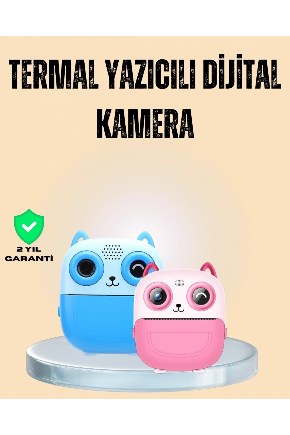 Çocuklar İçin Eğlenceli Dijital Kamera 1300mAh Şarjlı