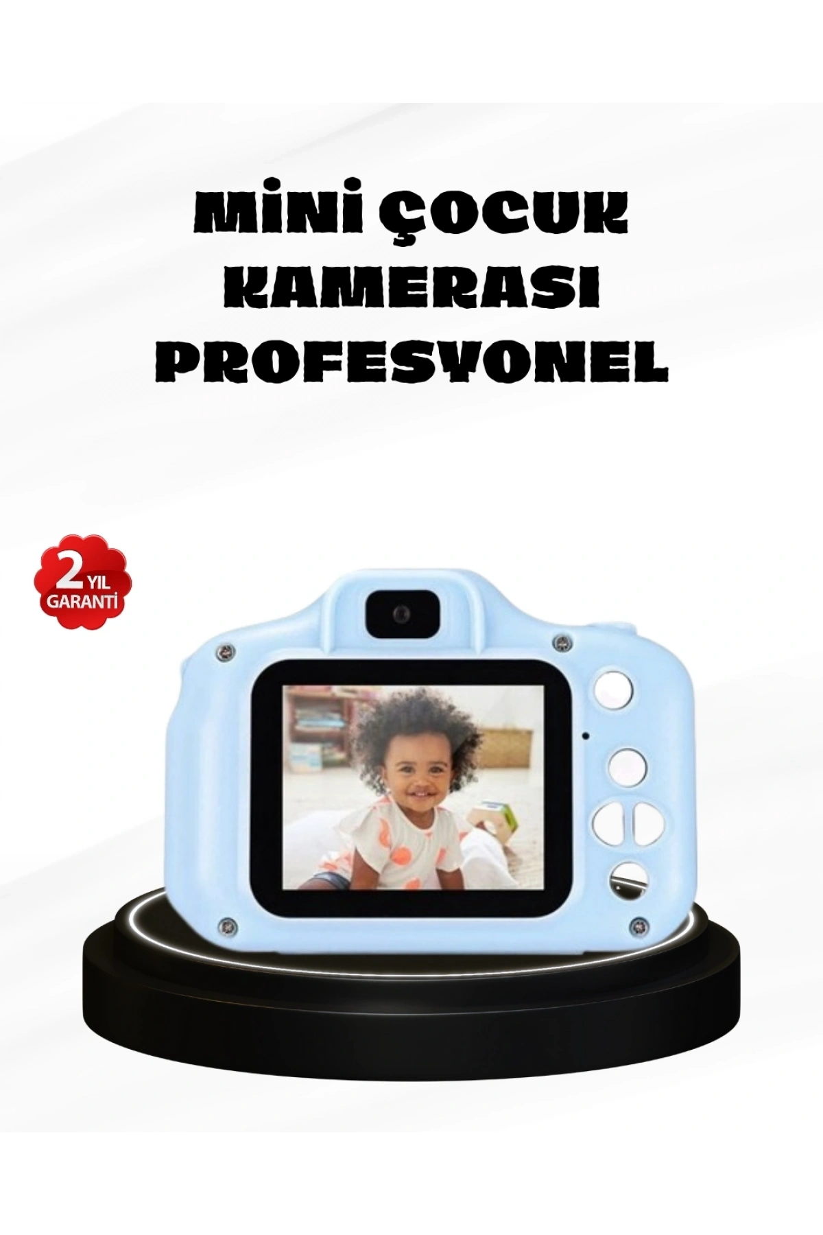 Çocuklar İçin Mini Dijital Kamera – 1080p HD, 2.0 İnç Ekran, Komik Filtreli ve Şarjlı