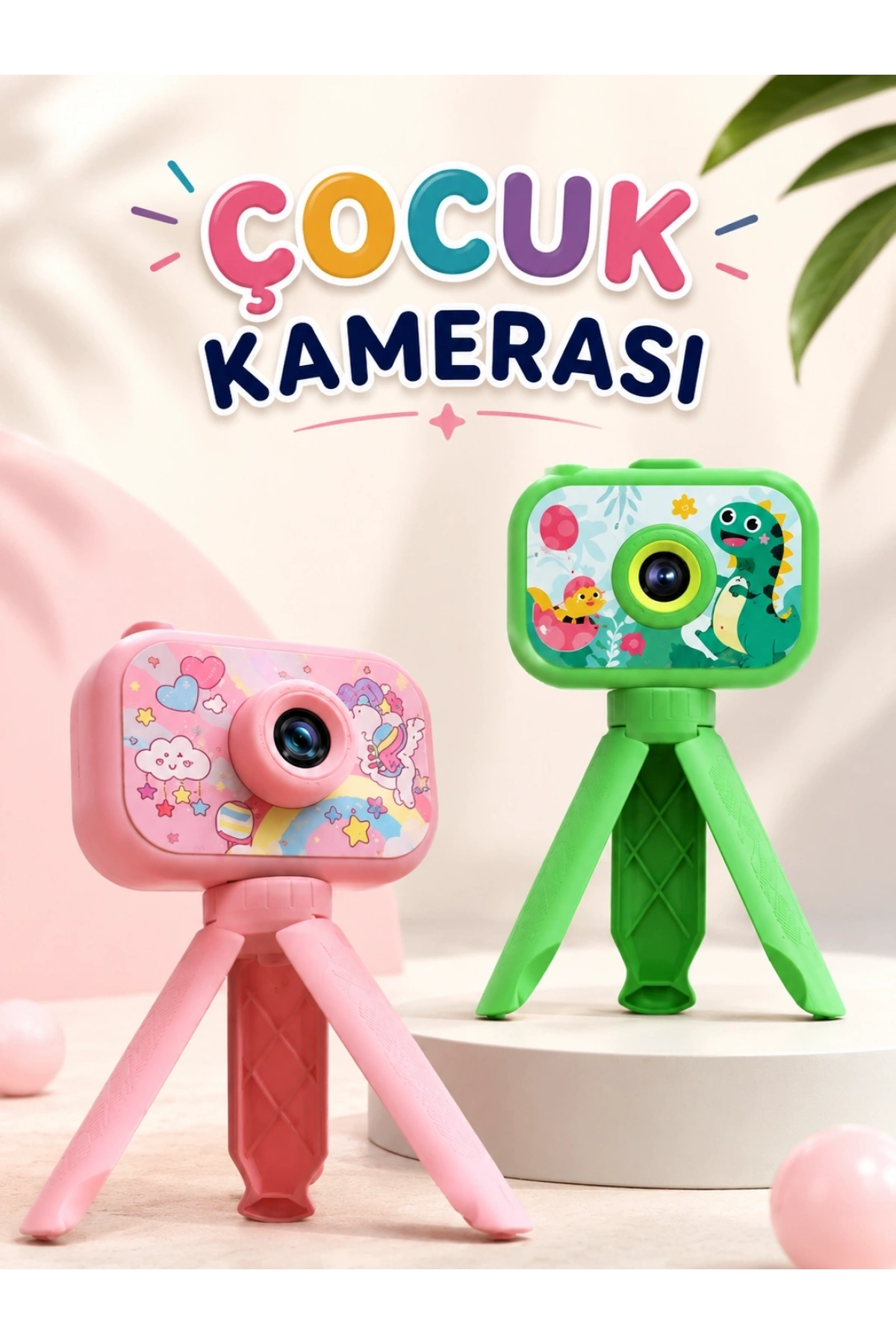 Çocuklara Özel Dijital LCD Ekran 1080P HD Görüntü Kaliteli