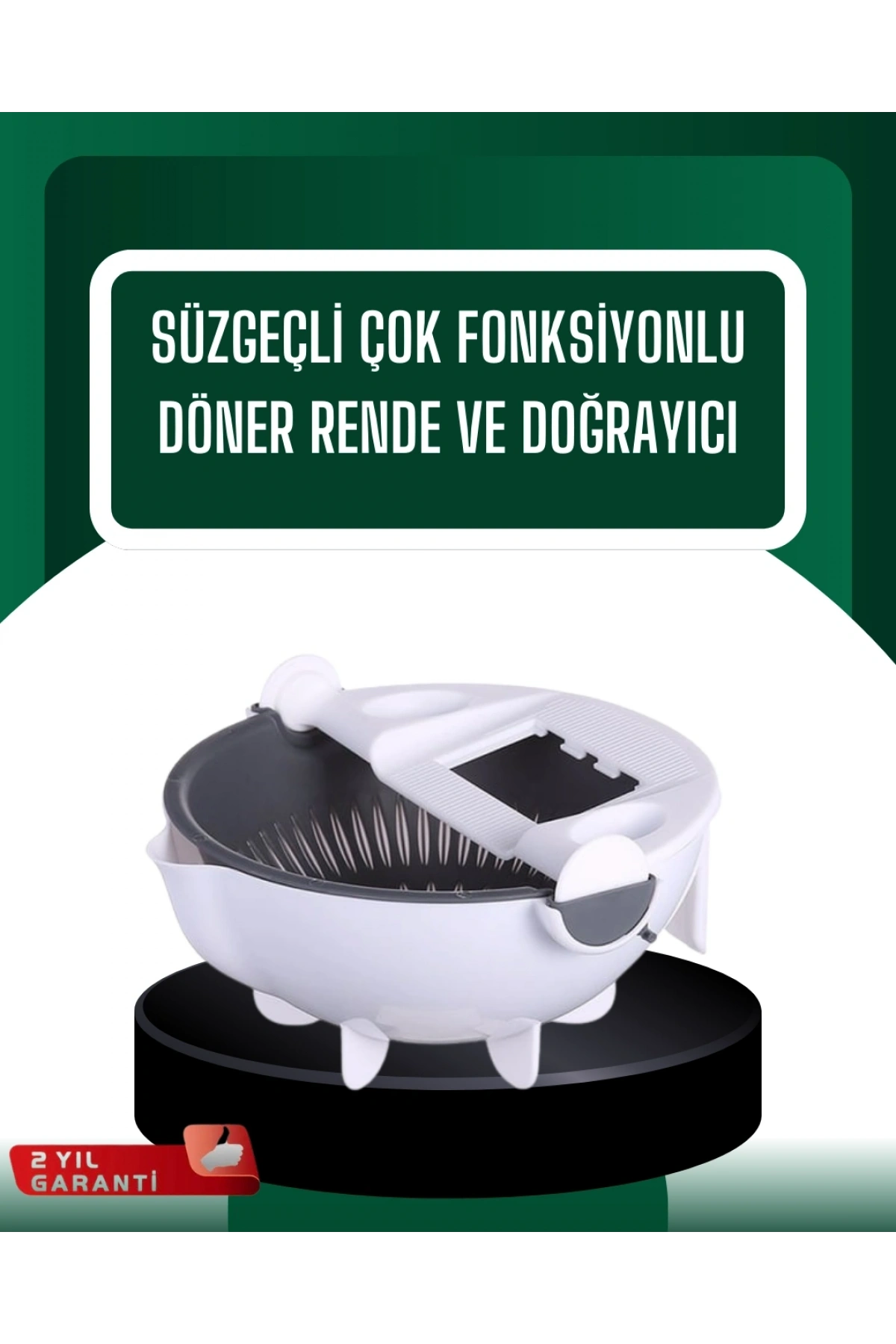 Çok Amaçlı Hazneli Sebze Rende Doğrayıcı ve Soyucu