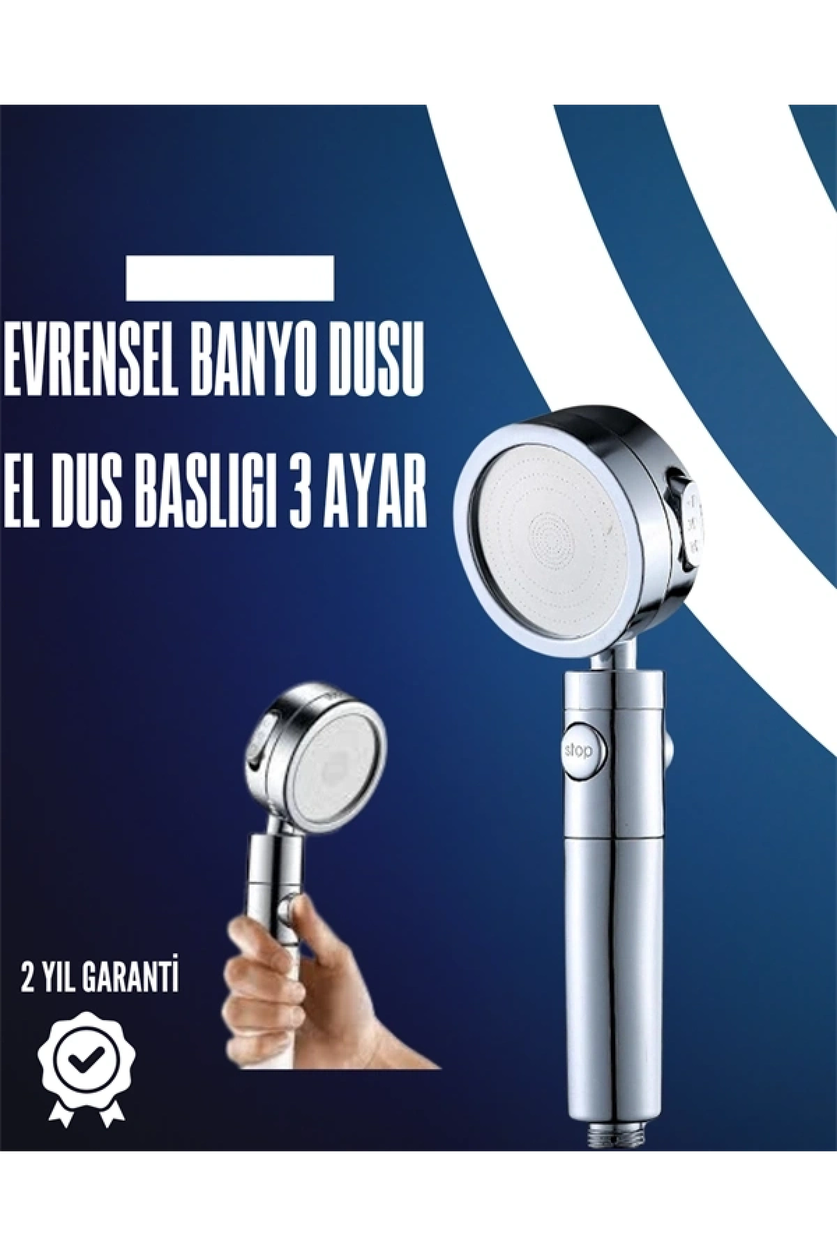 Dayanıklı ve Ergonomik Tasarımlı Ayarlanabilir El Duş Başlığı