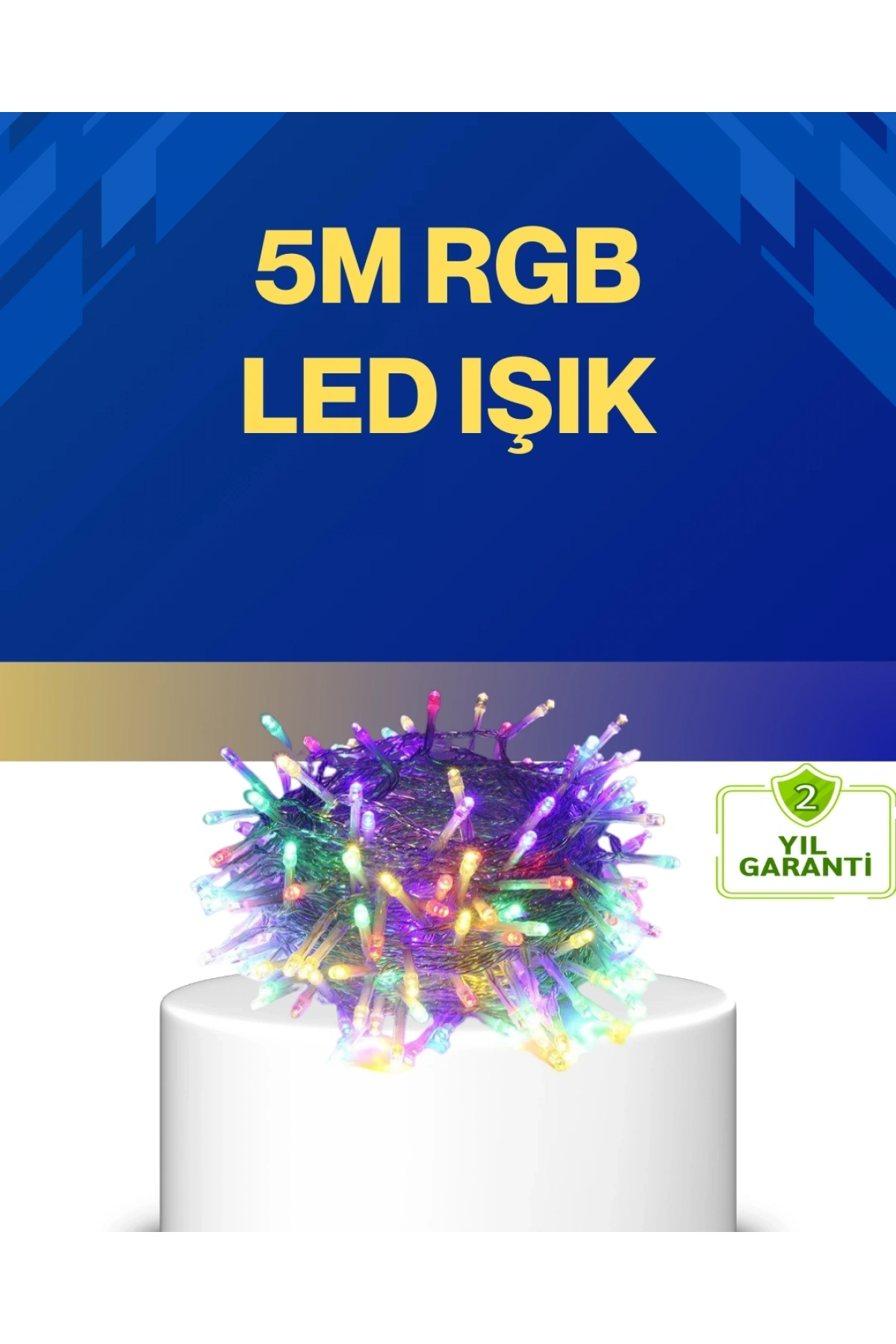 Dekoratif Peri Led 5 m 50 Ampullü Şeffaf Kablo Aydınlatma