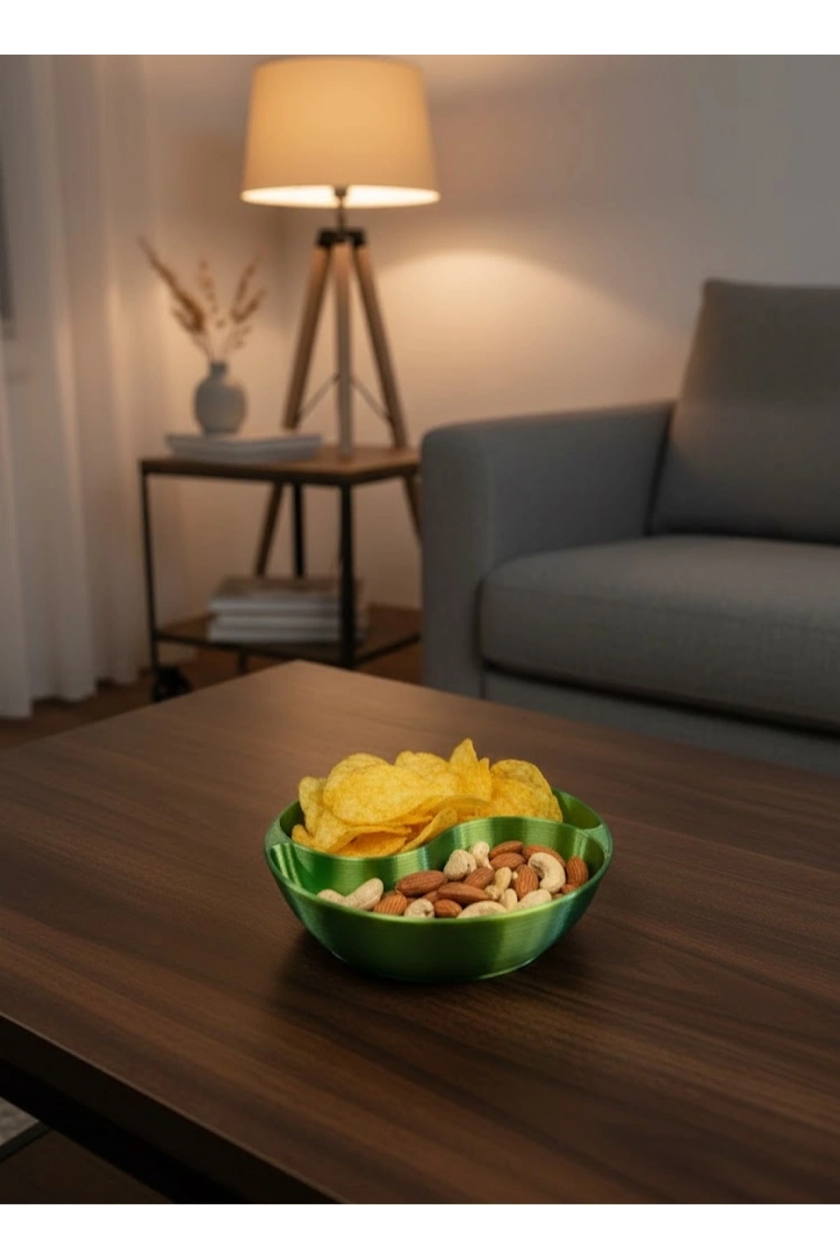 Dekoratif Yeşil Çerezlik Kase 4’lü Set 3x12 cm