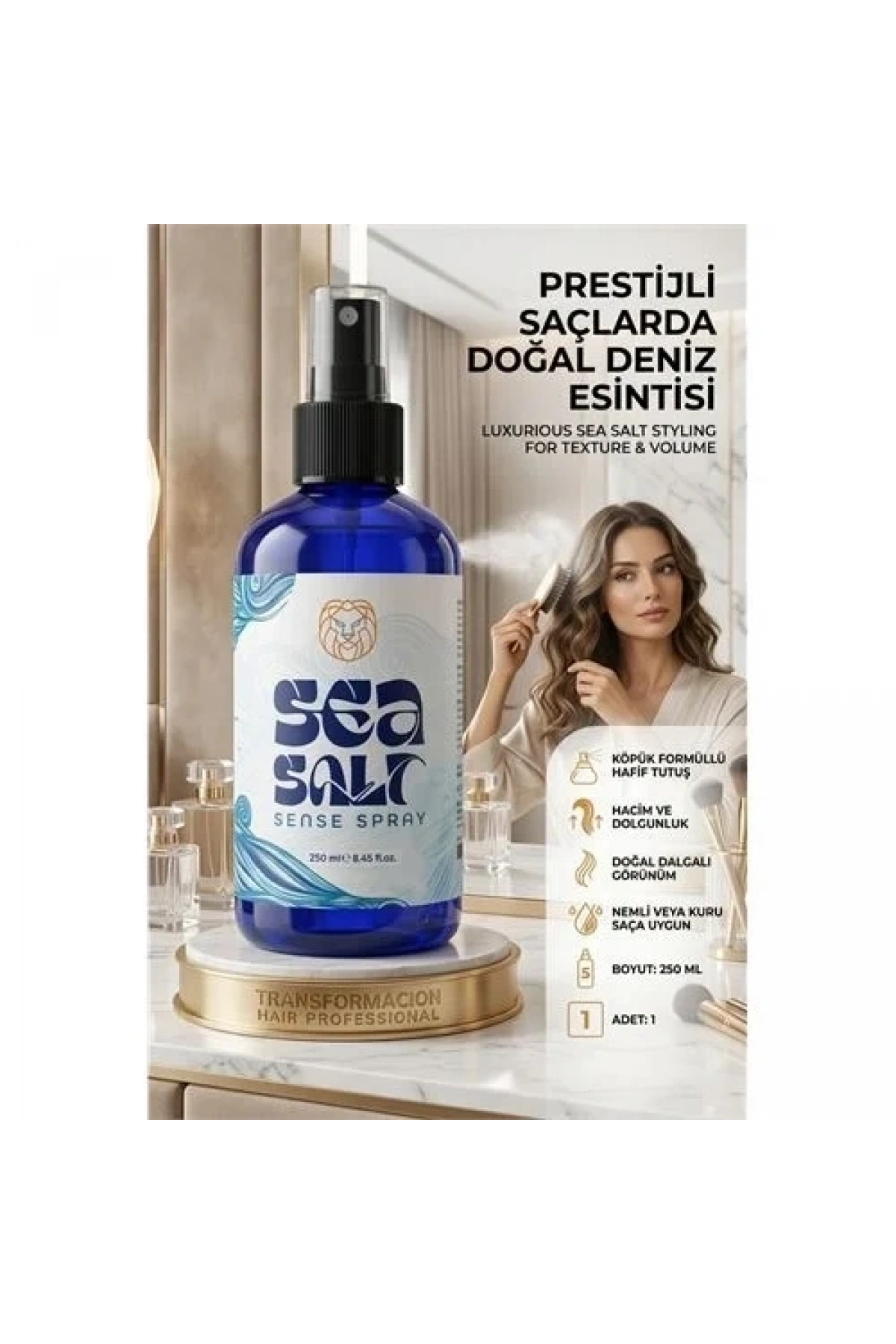 Deniz Tuzu Spreyi | Plaj Dalgası Hacim Veren Saç Şekillendirici 250 Ml 723068