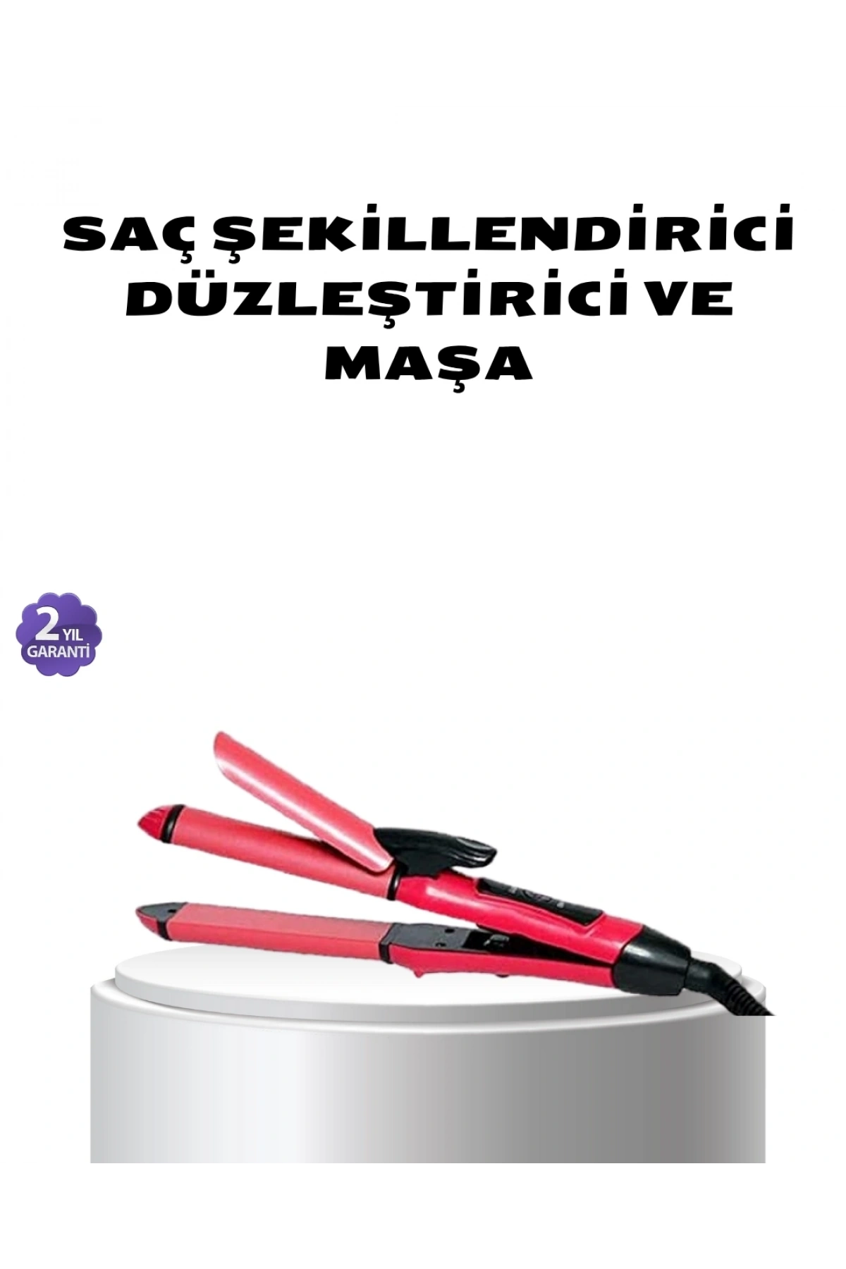 Dereceli Seramik Saç Düzleştirici – 5 Isı Seviyesi, 200°C Maksimum Sıcaklık